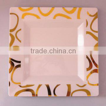 8'' Disposable Hot Dots Silver/Gold Plate photo-3