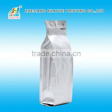 Customized High Quality Coffee Bags Valve Zipper, Block Bottom Valve Bag