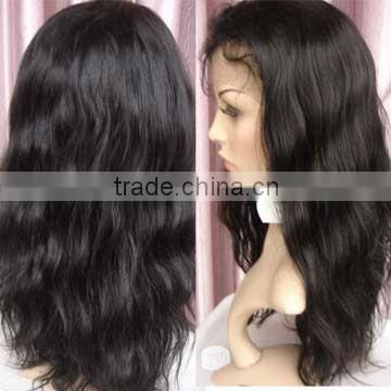 China manufacturer indian remy human hair full lace wig full cuticle hair weave