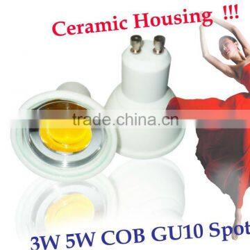 New Style Sharp Ceramic 3w 5w 230V cob led gu10