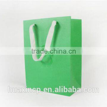 fashion pape bags with silk ribbon