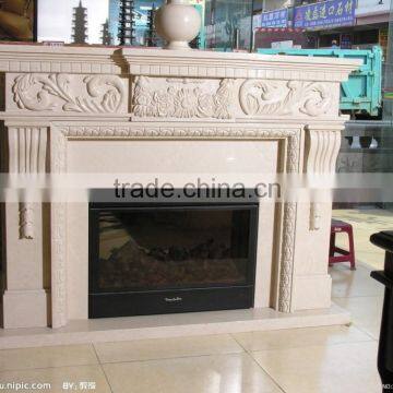 marble and granite fireplace