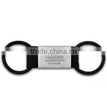 collar holder custom metal silicone dog tag engraved
