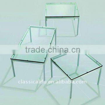 Long and square glass table, glass coffee tables, glass tee table CT-611
