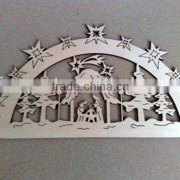 Wooden decoration(wooden crafts/wood gift/wood art in laser-cut & engraving)