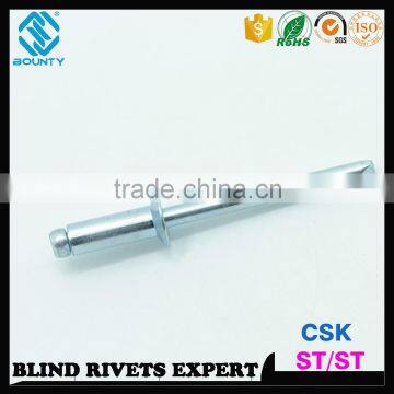 ISO15980 STEEL BODY STEEL MANDREL COUNTERSUNK HEAD STEEL RIVETS