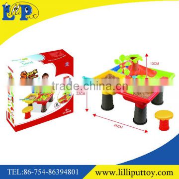 25pcs plastic colorful beach table toy with color box