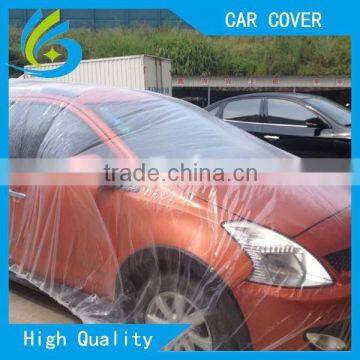 Rain and oil resistant Plastic disposable car cover