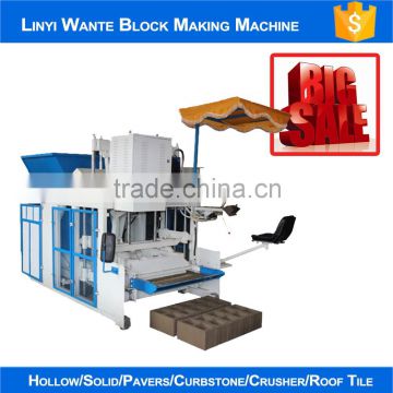 High quality WT10-15 cement hollow concrete block making machine price in india