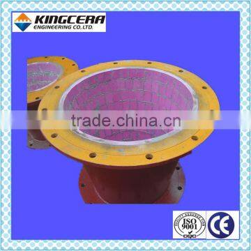 Chemical Corrosion&wear &impact resistant ceramic lining steel cyclone