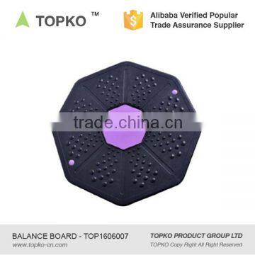 TOPKO wholesale hot exercise yoga wobble durable polypropylene board fitness exercise balance board