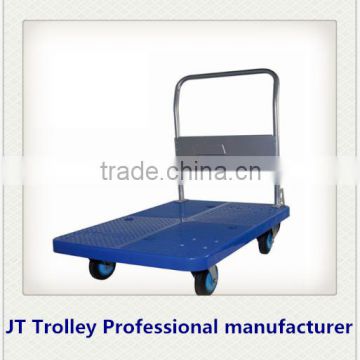 Warehouse cart platform hand trolley