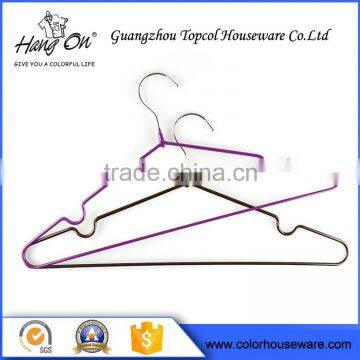 2016 wire hanger for clothes Pvc Coated Iron Wire Hanger