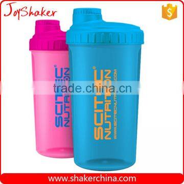 700ML BPA free Plastic Shaker Sport Water Bottle for Nutrition Powder