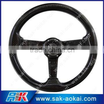 Full carbon fiber steering 14 inch real carbon steering wheel