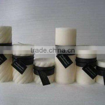 Scented pillar candles