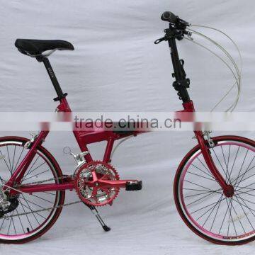 20 mini folding bicycle with V brake and lightweight for sale