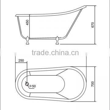 Cupc Freestanding Bathtub,classic Acrylic Bathtub,clawfoot Tubs Lowes photo-4