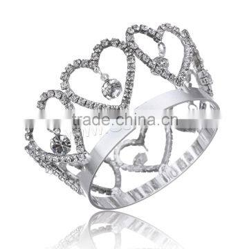 Kids Girls Glitter Small Crystal Rhinestone Twinkle Princess Heart Crown Tiara Girl Wedding Birthday Prom Hair Accessories