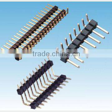 Pitch:2.54mm Pin header Single Row Right Angle Dip Type wire to board terminal