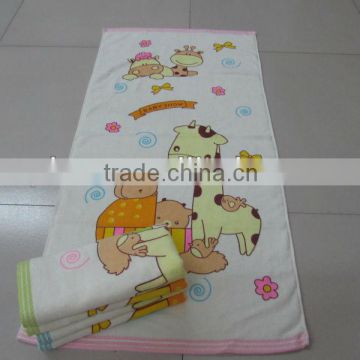 wholesale 100% cotton animal printed beach baby towels