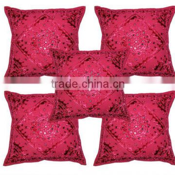 Traditional Handmade Embriodery Mirrorwork Cushion Covers~at discounted prices directly from manufacturer in India