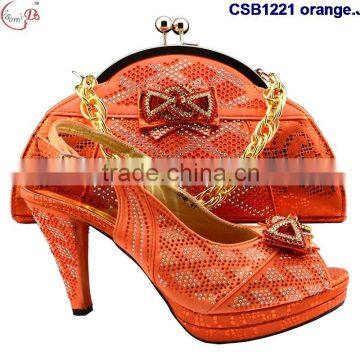 CSB1221 New Arrival Shoes & Bags Low Price Hot Popular Beautiful Lady High Heel Shoes Match Bag photo-3