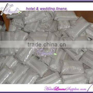 Damask Chair Covers, White Stripe Chair Covers for Banquet Chairs photo-3