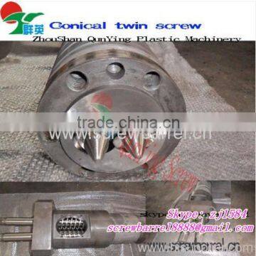 Low price twin conical screw barrel for extruder in stock