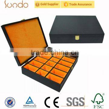 wholesale leather cosmetic packaging boxes with handle for make up