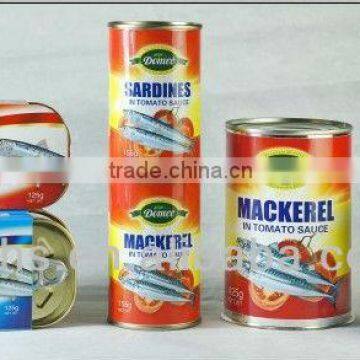 Canned Mackerel From the Factory with HACCP