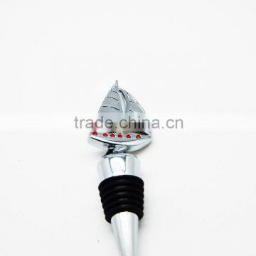 Diamond Design Sailing Wine Bottle Stopper photo-5