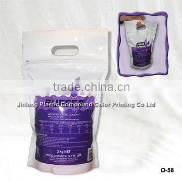 custom resealable chemical plastic bag with zipper