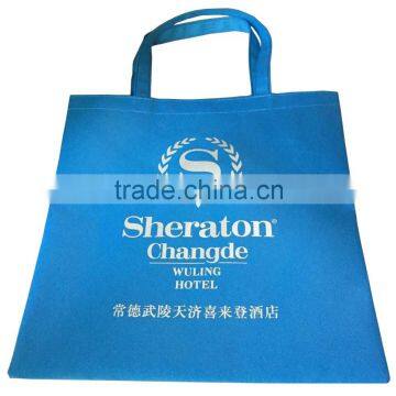 Sheraton Hotel promotional customized silk-screen printing grocery non woven tote bag