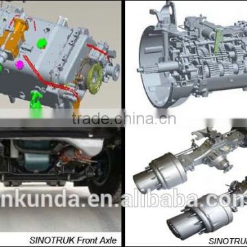 Sinotruk howo truck parts original 336hp 371hp HW15710 HW19710 transmission assy for sale