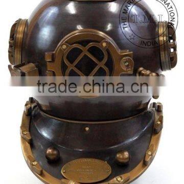 ANTIQUE DIVER'S HELMET - MARK V DIVING HELMET IN ANTIQUE FINISH - NAUTICAL DIVER'S HELMET - COLLECTIBLE MARINE GIFT