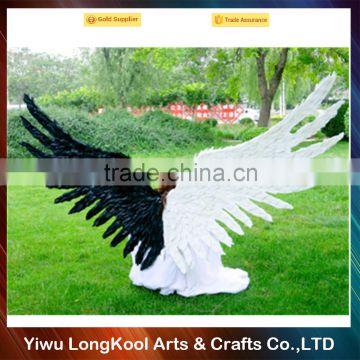 Wholesale christmas birthday party decoration adult fairy wings black and white large feather angel wings