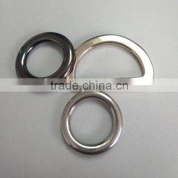 Zinc alloy metal plated D ring ,metal buckle D ring for bag