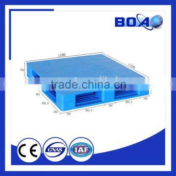 steel reinforced plastic pallet with double faced