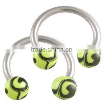 Wholesale Horseshoe Eyebrow Lip Bar Ear Tragus Ring Circular Barbell