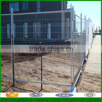 Hot dipped galvanized and PVC coated welded steel tube temporary fence and crowd control barrier