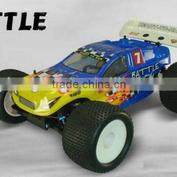 HSP RC Car Battle Pro 2.4Ghz 21cxp 1/8 Off Road Nitro Gas Truggy