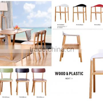 Taizhou Shenghao dining chairs with armest in H shape wood base