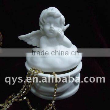 resin ceramic angel figurine Jewery holder