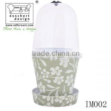 Plastic flower vase