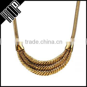 Best selling fashion tribe antique gold vintage chain necklace