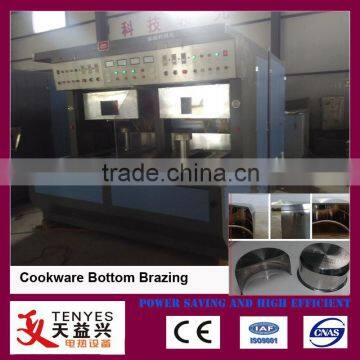 push-pull brazing machine for cookware utensils bottom brazing machine