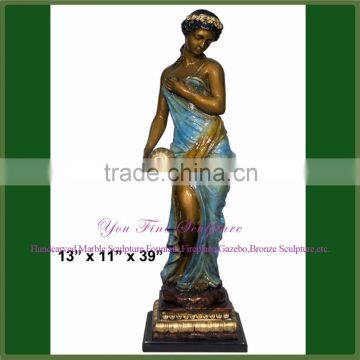 Cast Garden Bronze Sexy Girl Sculpture