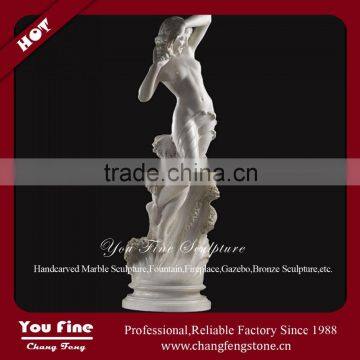 Natural Carved White Marble Sexy Nude Lady Statue                        
                                                Quality Choice