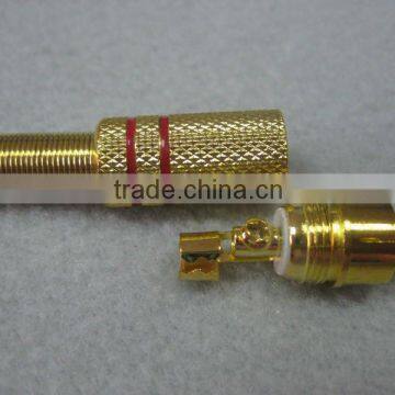 rca connector brass material gold plating rohs comliant